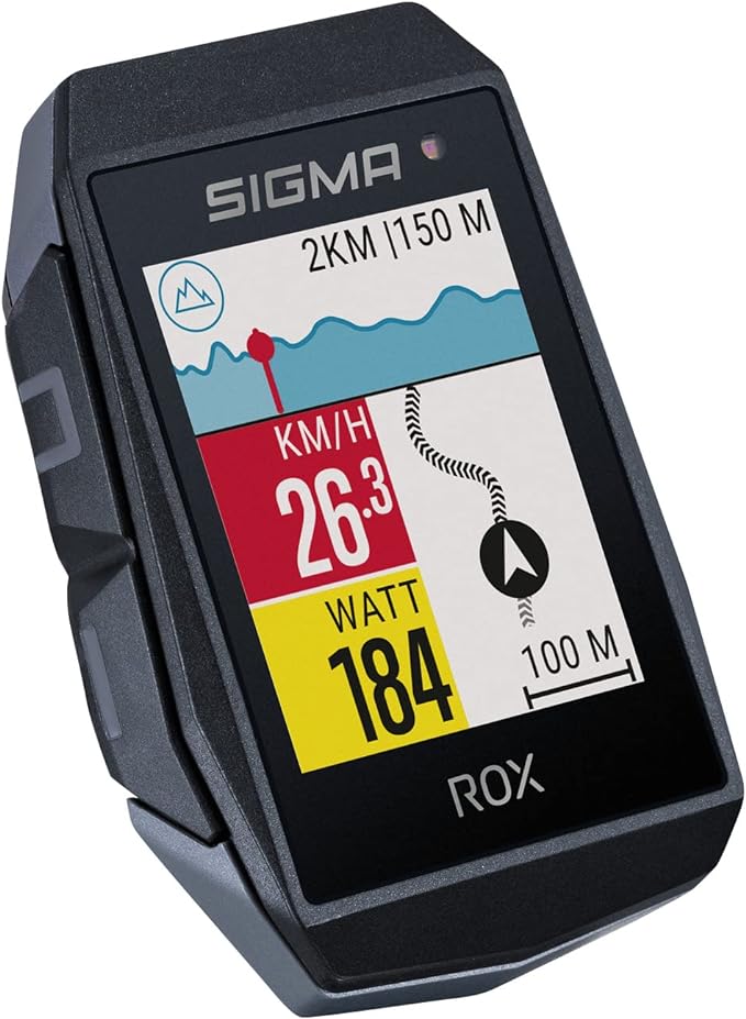 SIGMA ROX 11.1 Fahrradcomputer GPS I 150 Funktionen - Fahrrad Navi kompatibel mit Komoot & E-Bike Ready I Fahrradcomputer Kabellos mit 1.77" Display I GPS Tacho, Fahrrad Computers, GPS Tracker Fahrrad